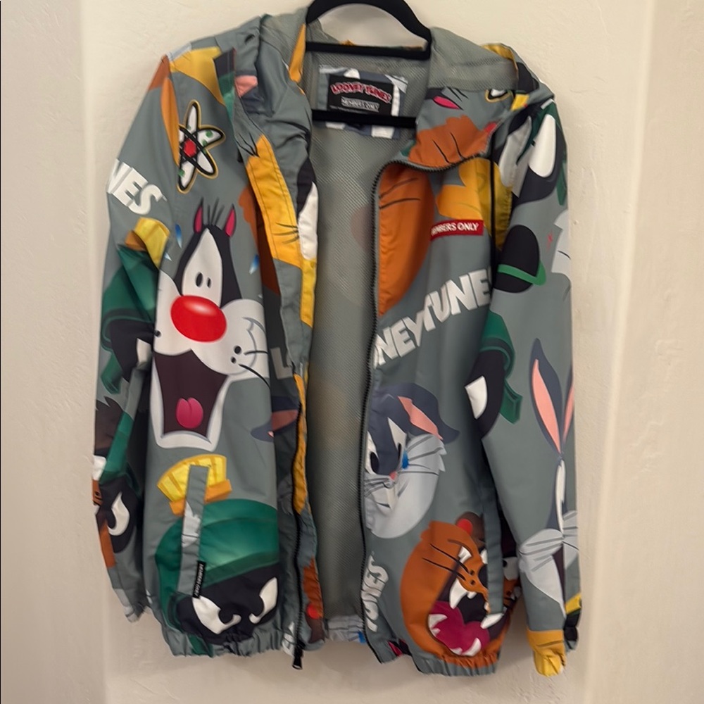 Warner Bros. Gray Raincoat Cartoon-Inspired